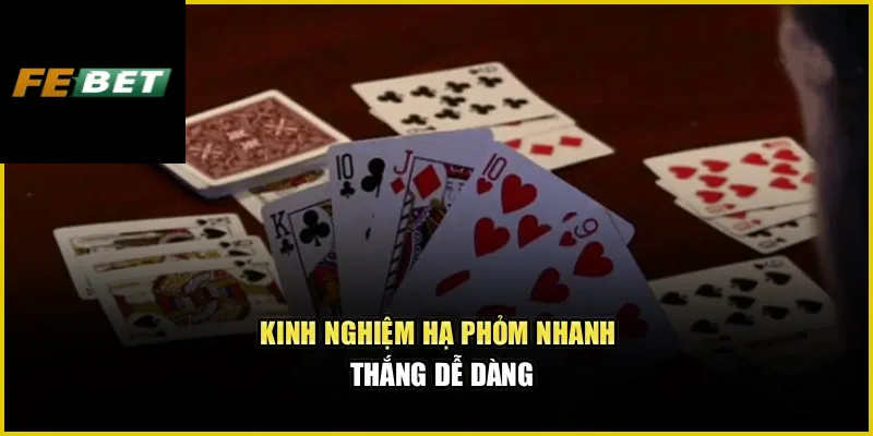 Phỏm Febet – Kinh Nghiệm Hạ Phỏm Cực Nhanh Cho Tân Binh 2 Kinh nghiệm hạ phỏm nhanh, thắng dễ dàng